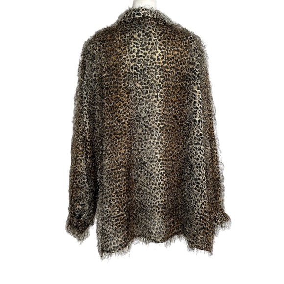 Ashley Stewart Semi Sheer Animal Print Long Sleeve Shirt (24W) - Picture 2 of 16